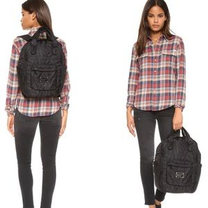 Marc Jacobs black monogram backpack